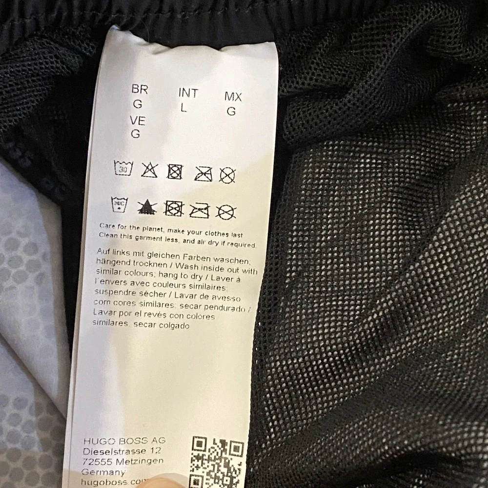BOSS x NBA 4.0 quick-drying swim shorts Men's Large Black Gray lined